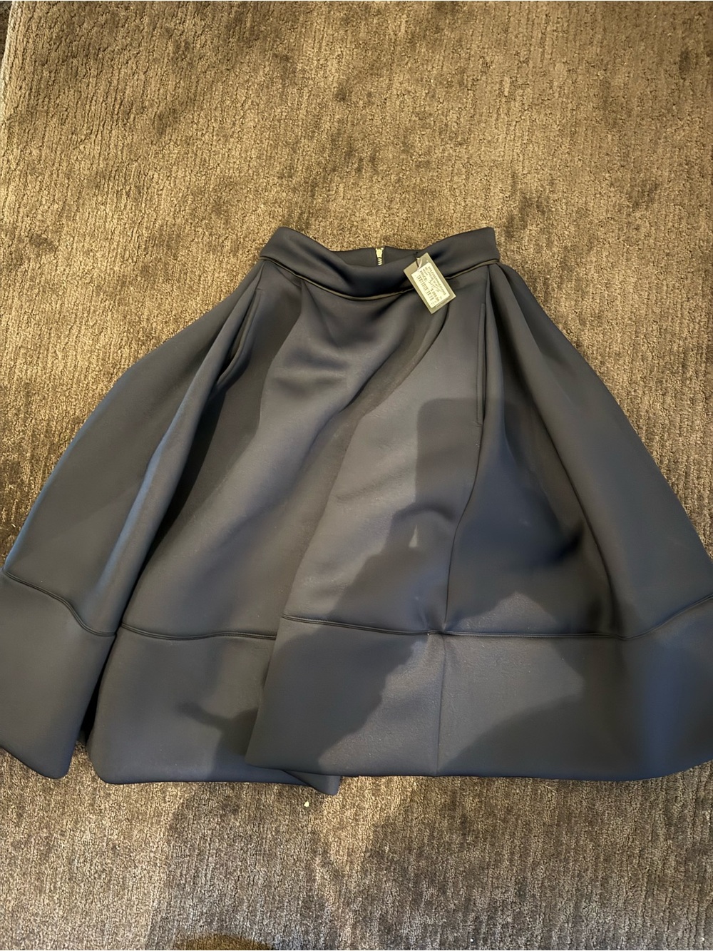 Maje Navy A-Line Full Circle Skirt